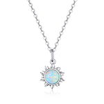 Colier din argint Opal Sun