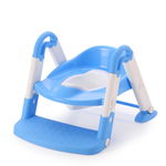 Reductor pentru toaleta cu scarita Little Mom Stair Potty Blue