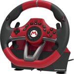 Volan HORI Mario Kart Racing Wheel Pro Deluxe Rosu cu Negru pentru Nintendo Switch, Hori