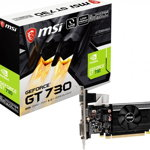Placă grafică MSI GeForce GT 730 2GB DDR3 (N730K-2GD3/LP), MSI