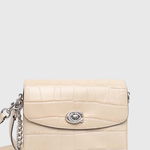 Coach poseta de piele Cassie 19 culoarea bej, CV435, Coach