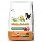 NATURAL TRAINER Sensitive No Gluten, M-XL, Miel, hrană uscată monoproteică câini, sistem digestiv, 3kg, NATURAL TRAINER