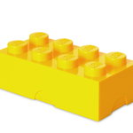 Cutie sandwich sau depozitare Lego 2x4 galben 