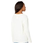 Imbracaminte Femei Chaser Heritage Waffle Long Sleeve Scoop Neck Henley with Snaps Eggnog