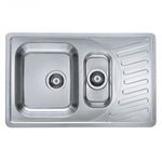 Chiuveta de bucatarie inox doua cuve, crom satin, Alveus Elegant 110, Alveus