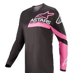 Tricou ALPINESTARS MX STELLA FLUID CHASER culoare negru fluorescent roz marime M