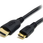 Cablu, StarTech, 0.5 m, Cu Ethernet, HDMI la HDMI Mini, Ethernet, 50 cm, Negru