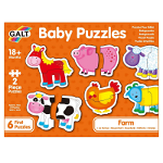Baby Puzzle: Ferma (2 piese), Galt, 1-2 ani +, Galt