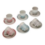 Set de Căni de Cafea Rachel Gresie (6 Piese), BigBuy Cooking