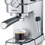 Espressor Severin KA 5995, 1350 W, 1,1 l, manometru integrat,15 bar, Inox, Severin