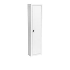 Dulap inalt suspendat Oristo Montebianco alb mat 6 etajere sticla 155 cm, Oristo