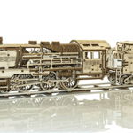 Puzzle mecanic 3D - Tren Expres cu vagon si sine, Wooden City