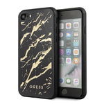 Husa Premium Originala Guess pentru Iphone Se 2 (2020) Marble, negru Gold-guhci8mggbk