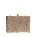 Clutch auriu, cu sclipiri multicolore