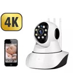 Camera Supraveghere Smart Video, Rotativa, Wi-Fi, 4K, 3 Antene