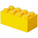Mini Cutie Depozitare Lego 2 x 4 Galben