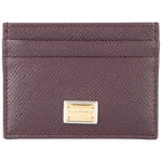 Dolce & Gabbana DOLCE & GABBANA Leather credit card case Purple, Dolce & Gabbana
