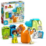 LEGO DUPLO Szelektív kukásautó 10987 15 darabos, LEGO