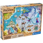 Clementoni Puzzle 1000 de piese Story Maps Frozen, Clementoni