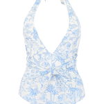 Tory Burch Printed Swimsuit Culoarea IVORY FAR AND AWAY