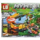 Set de constructie LB Plus Minecraft My World 418 piese