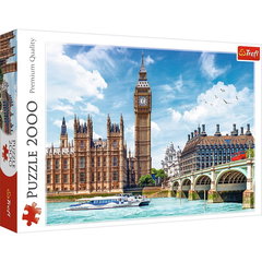 Puzzle 2000 piese - Vedere din Barcelona | Trefl, Trefl