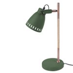 Lampă de birou Mingle cu lemn verde, Leitmotiv 