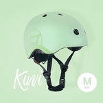 Casca de protectie pentru copii, sistem de reglare magnetic cu led, S-M, 51-55 cm, 3 ani+, Kiwi, Scoot Ride, Scoot and Ride