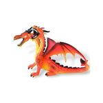 Dragon orange cu 2 capete, Bullyland, 2-3 ani +, Bullyland