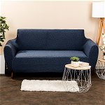 Husă multielastică 4Home Comfort Plus pentru canapea, albastră, 140 - 180 cm, 4Home
