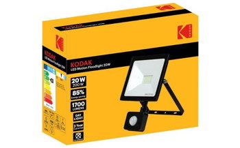 Proiector LED cu senzor de miscare Floodlight Kodak, 20W (200W), 1700LM, A+, lumina DayLight, exterior, IP44, BDA Store