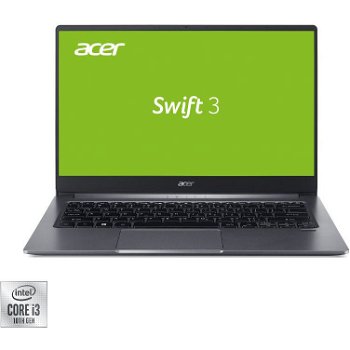 Ultrabook Acer 14'' Swift 3 SF314-57, FHD IPS, Procesor Intel® Core™ i3-1005G1 (4M Cache, up to 3.40 GHz), 8GB DDR4, 256GB SSD, GMA UHD, Linux, Steel Gray
