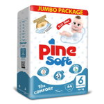 Scutece pentru bebelusi Pine Soft - Pachet Jumbo - Pine Extra Large +15 kg x 44 buc, Pine