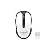 Mouse Wireless PROMATE Clix-4, 1600 dpi, negru-alb