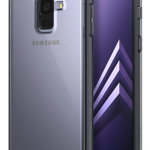 Ringke Protectie pentru spate Smoke Black pentru Galaxy A8 (2018) + folie de protectie pentru spate