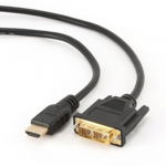 Cablu de date HDMI-DVI t/T, 4.5 m, conectori auriti,CC-HDMI-DVI-15, Gembird