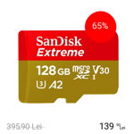SANDISK Card Memorie MicroSDXC Extreme 128GB + Adaptor, SANDISK