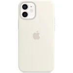 Husa de protectie Apple Silicone Case MagSafe pentru iPhone 12 mini, White