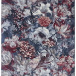 Covor Floral Romance, Albastru/Rosu 80x150