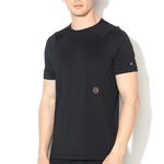 Tricou elastic cu detalii reflectorizante, pentru fitness