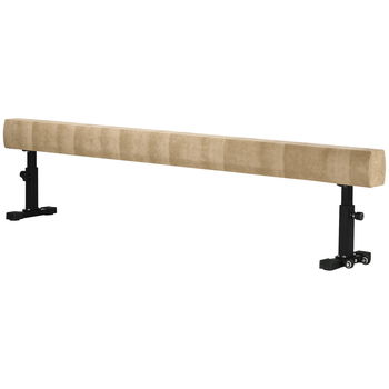 HOMCOM Barna de echilibru reglabila 2.3m, Barna de gimnastica cu roti, pentru antrenamentul copiiilor de 8-12 ani | AOSOM RO, HOMCOM