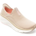 Pantofi sport SKECHERS gri, D LUX WALKER 2.0, din material textil, Skechers