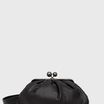 Weekend Max Mara poseta piele culoarea negru, Weekend Max Mara