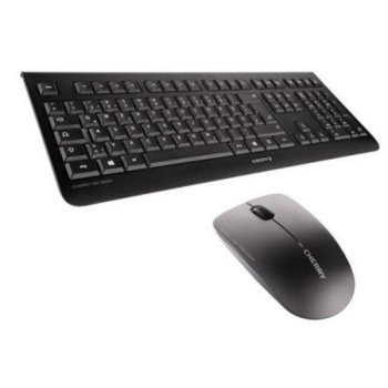 Tastatură și Mouse Fără Fir Engleză Cherry JD-0700GB-2 Negru, Cherry