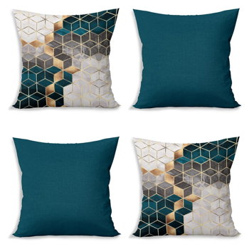 Fețe de pernă în set de 4 buc. 43x43 cm Optic - Minimalist Cushion Covers, Minimalist Cushion Covers