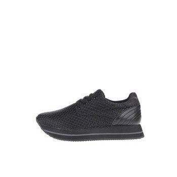 Pantofi sport negri Tamaris cu platforma