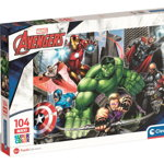 Puzzle Clementoni Avengers, 104 piese XXL, Clementoni
