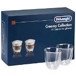 Set 6 pahare cappuccino Delonghi Fancy Collection 190 ml