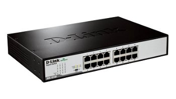 Switch D-LINK DGS-1016D, 16 porturi Gigabit, negru