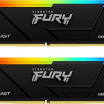 Memorie desktop KINGSTON Fury Beast RGB, 16GB DDR4, 3200MHz, CL16, KF432C16BB2AK2/16